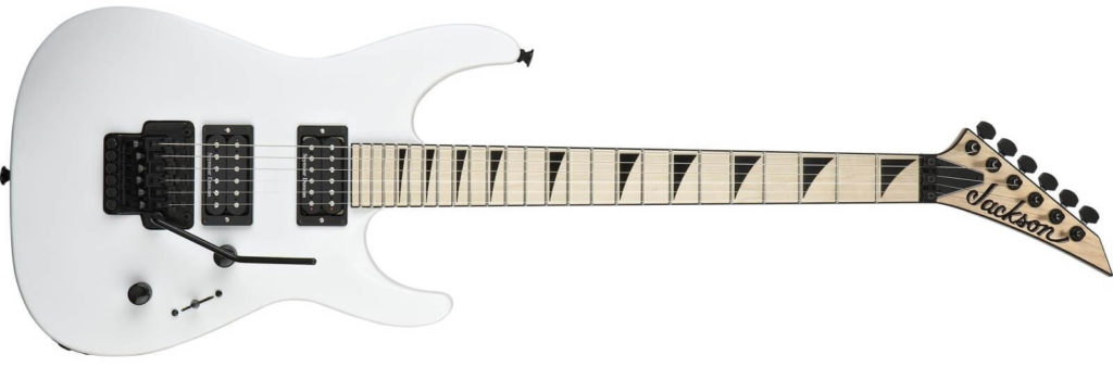 Jackson DK2M original white with maple fingerboard and black binding